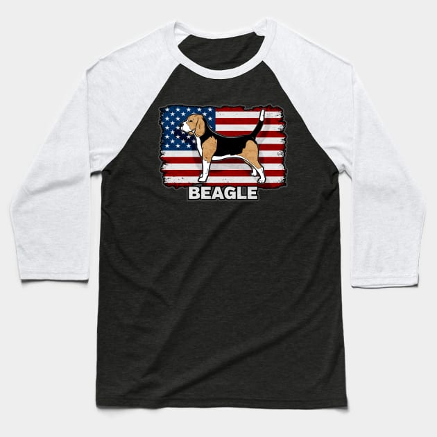 Beagle Dog Baseball T-Shirt by RadStar